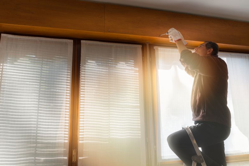 Artisan preparing shutters
